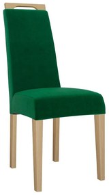 Jedálenská stolička JK79, Dostupné poťahy: Magic Velvet 2250, farebné prevedenie stoličky v dreve: čierna