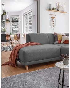 Sivá rozkladacia/s úložným priestorom rohová pohovka (ľavý roh/do L) Classy Sophie – Miuform