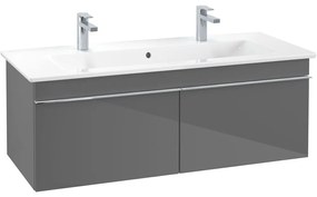 VILLEROY &amp; BOCH Venticello závesná skrinka pod umývadlo, 2 zásuvky, 1153 x 502 x 420 mm, Glossy Grey, A93801FP