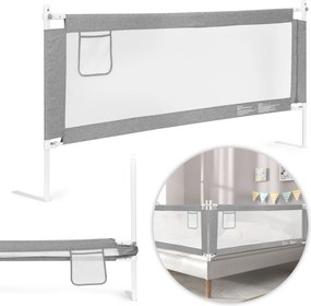 Ochranná zábrana na posteľ 180 cm – nastaviteľná, sklápacia sieťka ECOTOYS