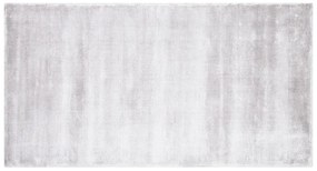 Viskózový koberec 80 x 150 cm svetlosivý GESI II Beliani