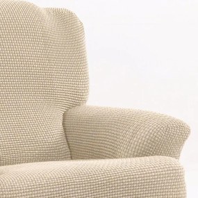 Super strečové poťahy NIAGARA smotanová taburetka (40 - 60 cm)