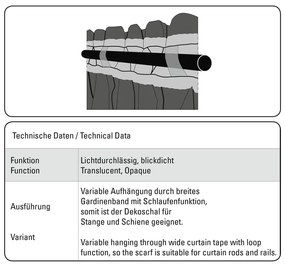 Ružová záclona 175x140 cm Etamine - Gardinia