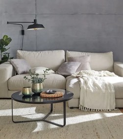 Okrúhly konferenčný stolík Boston 80 cm, čierny