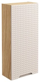 Závěsná koupelnová skříňka Luxor Beige 83-35-1D béžová/dub olejovaný