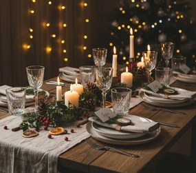 Sada 8 ks vánočních kolíčků Deleon hnědá