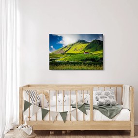 Obraz horskej krajiny (90x60 cm)