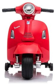 Detská elektrická motorka Baby Mix Vespa červená