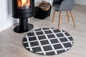 Koberec LUXURY L889B PP ESM tmavosivý kruh