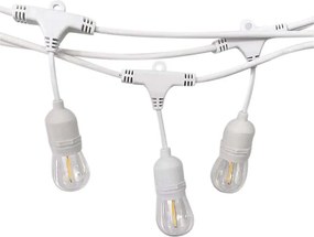 Vonkajší svetelný reťazec STRING — 15 pätíc E27, max. 40 W, 230 V, dĺžka 15 m, krytie IP65