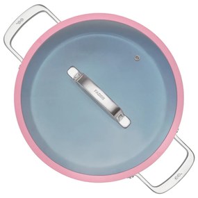 Hliníková panvica s pokrievkou/s nepriľnavým povrchom ø 28 cm tegame Meda 3.0 – FABINI