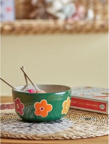 Tmavozelená kameninová detská miska ø 12 cm Addy – Bloomingville Mini