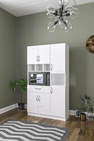 Multifunkčná skriňa ARIANA, biela