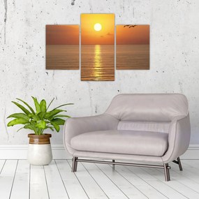 Obraz - Západ slnka nad oceánom (90x60 cm)
