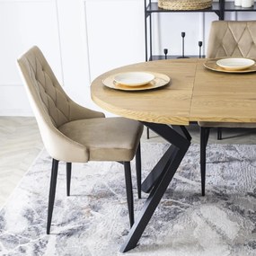 PROXIMA.store - Čalúnená jedálenská stolička CORK FARBA: sivá