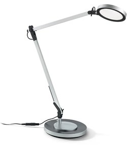 IDEAL LUX LED stolná lampa FUTURA, šedá