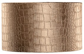 Zamatový tienidlo s dizajnom krokodíla a zlatým vnútorným povrchom 35/35/20