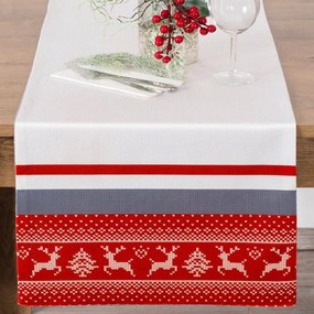 VIANOČNÁ ŠTÓLA NOEL 01 40X140 BIELA