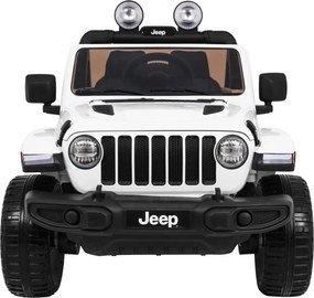 Ramiz Jeep Wrangler Rubicon batéria pre deti biela + diaľkové ovládanie