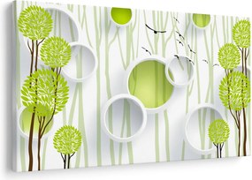 Obraz abstrakcie so stromami (90x60 cm)