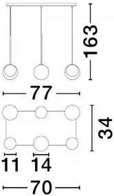 Moderný luster Savoy 77