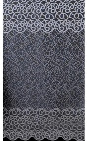 Žakárový záves 618/D215/120 biely. Tovar na mieru