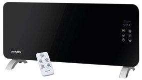 Concept KS4010 - Elektrický priamotop/konvektor 2000W IP24 čierna+diaľkové ovládanie