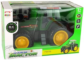 Lean Toys Zelený traktor na diaľkové ovládanie