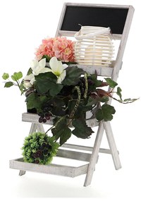 Dekorstudio Drevený stojan na kvety - sivý