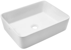 Invena Nyks, keramické umývadlo na dosku 485x375x135 mm, biela lesklá, INV-CE-11-001-C