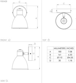 Eglo 900428 - LED Kúpeľňové nástenné svietidlo SAN PERI 1xGU10/3W/230V IP44