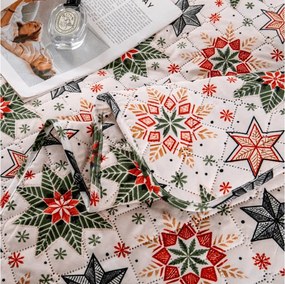 Prehoz na posteľ CHRISTMAS STAR, farebný Rozmer: 220 x 240 cm
