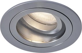 Moderné zapustené bodové svietidlo Gunmetal nastaviteľné IP44 - Chuck