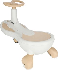 KIK Gravitačná jazda Swing Fix S4, 76 cm, béžová, LED kolesá a hudba