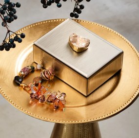 Šperkovnica PIERRE zlatá s kameňom 705243