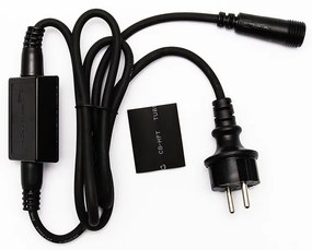 DECOLED Sada LED svetiel pre vianočné stromčeky vysoké 3-5 m, teplá biela s ľadovo bielymi dekormi DZ113S2