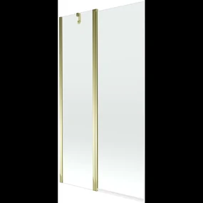 Mexen Flip vaňová zástena jednokrídlová 100 x 150 cm, Priehľadné, Zlatá - 894-100-101-50-00