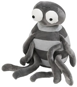 Plyšový PAVÚK s detskou dekou vo vnútri, sivý