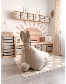 Béžový detský sedací vak Funny Bunny – The Brooklyn Kids