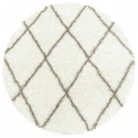 Ayyildiz koberce Kusový koberec Alvor Shaggy 3401 cream kruh - 120x120 (priemer) kruh cm