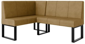Rohová lavica Bernio 140x200 (horčicová) (L). Akcia -20%. Vlastná spoľahlivá doprava až k Vám domov. 1129870