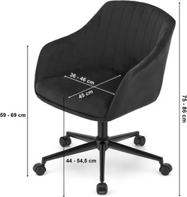 Otočné kreslo COPA - béžový zamat