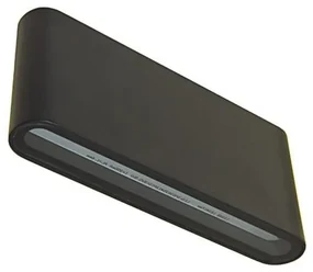 BOWI LED Vonkajšie nástenné svietidlo FLOW LED/6W/230V IP54 4000K antracit BW0300