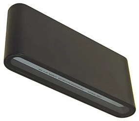 BOWI LED Vonkajšie nástenné svietidlo FLOW LED/6W/230V IP54 4000K antracit SKU013637