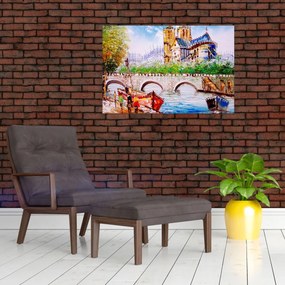 Obraz - Olejomaľba mesta (90x60 cm)