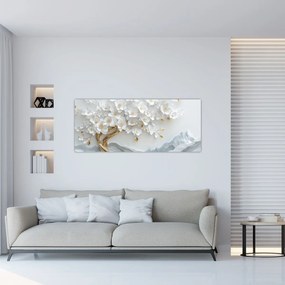 Obraz – 3D elegantný strom života (120x50 cm)