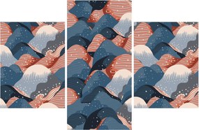 Obraz - Vlny a kopce (90x60 cm)