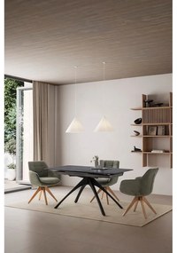 Zelené čalúnené jedálenské kreslá v súprave s podrúčkami 2 ks Donatelo – Marckeric