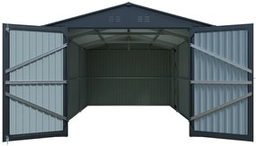 Plechová garáž BestBerg AG-18A / 18 m² / 602 x 300 x 232 cm / sivá