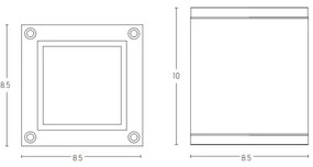 Zambelis E270 - Vonkajšie bodové svietidlo 1xGU10/35W/230V IP65 biela